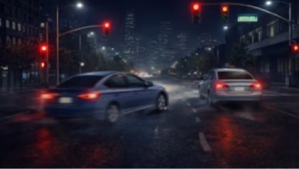 Running a Red Light Car Accident